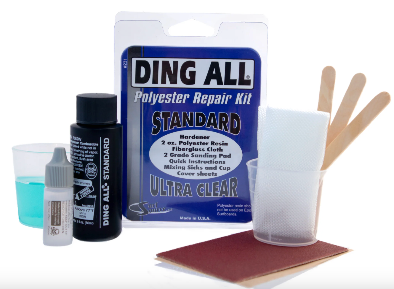 Ding All Polyester Repair Kit