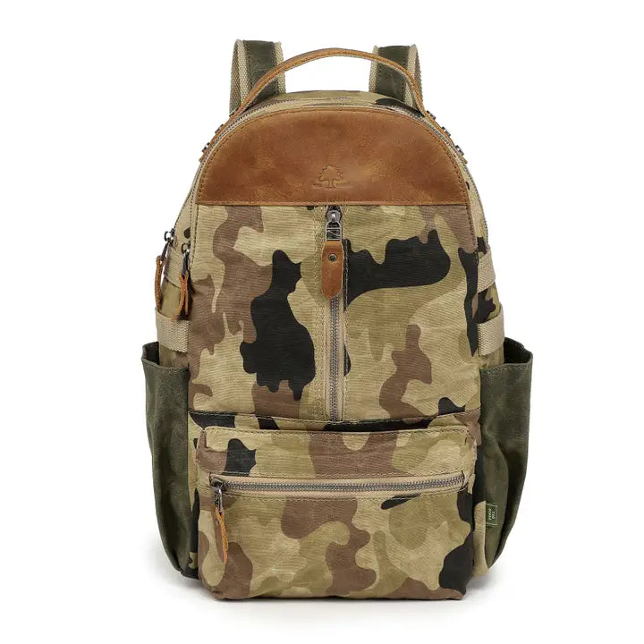 TSD BRAND MOUTAIN LEAF UTILITY BACKPACK