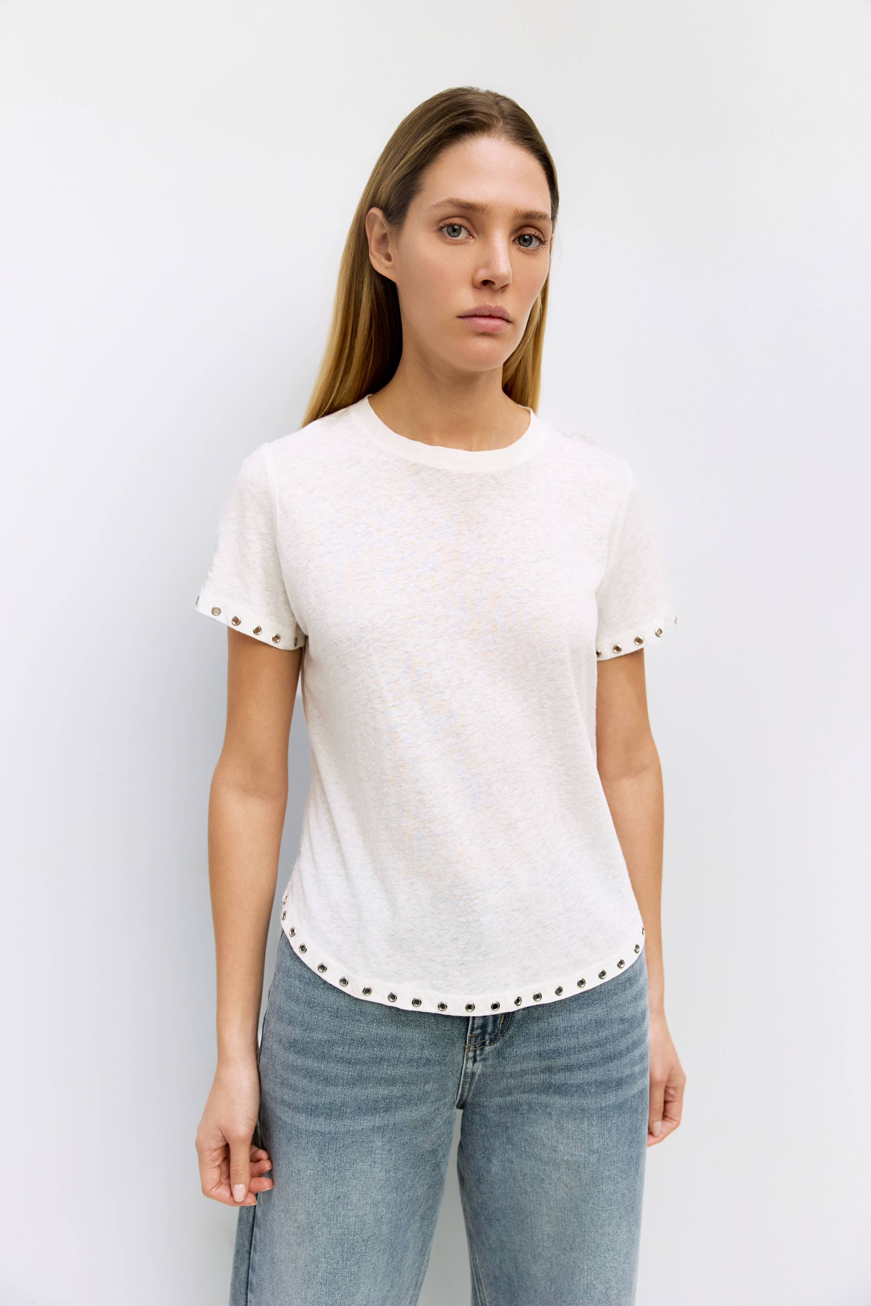 The Zoey Rivet Top