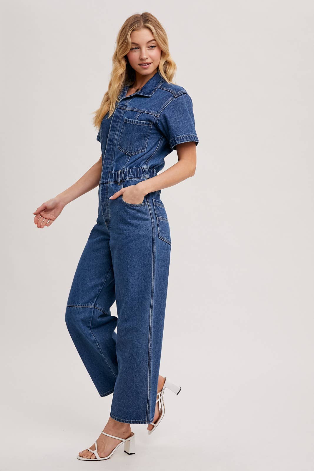 Chelsea Denim Carpenter Jumpsuit / M