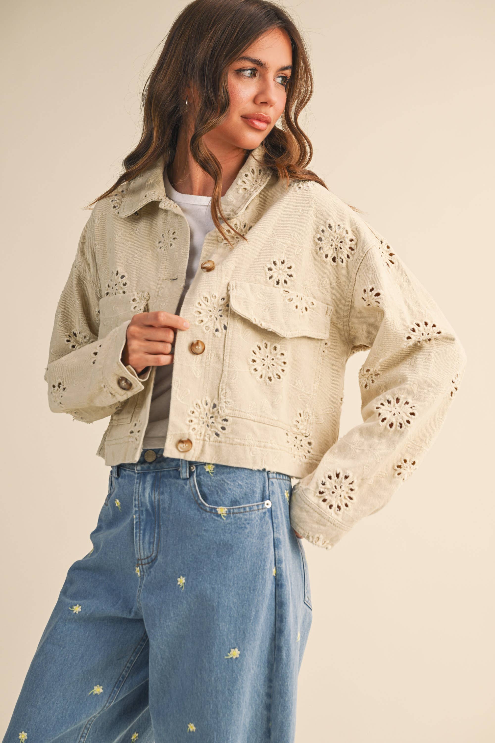 Mira Twill Cropped Jacket