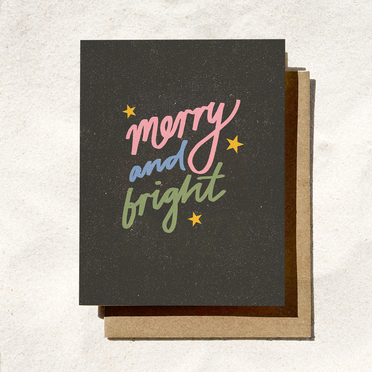Merry And Bright Christmas Card | Holiday Greeting Card