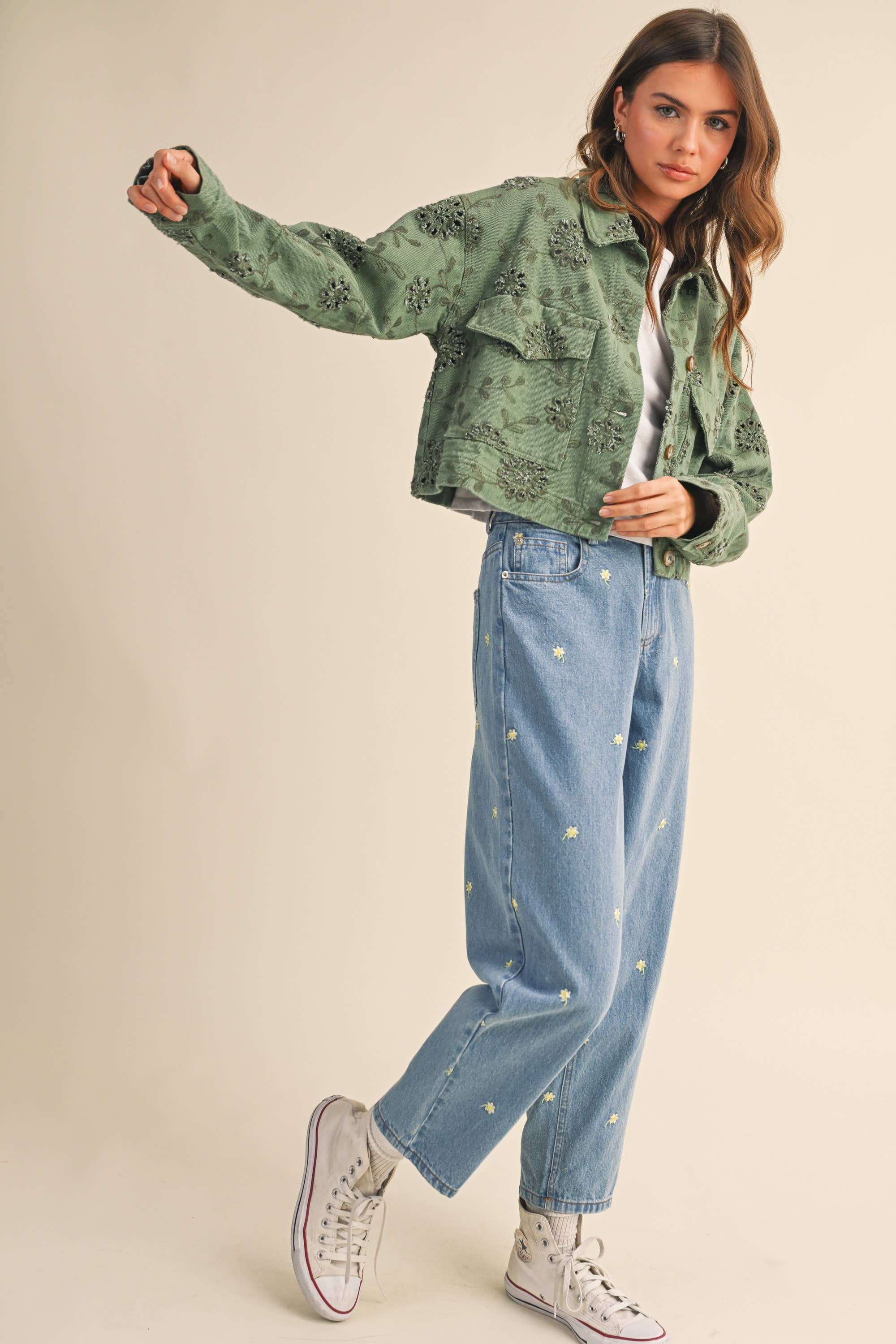 Mira Twill Cropped Jacket