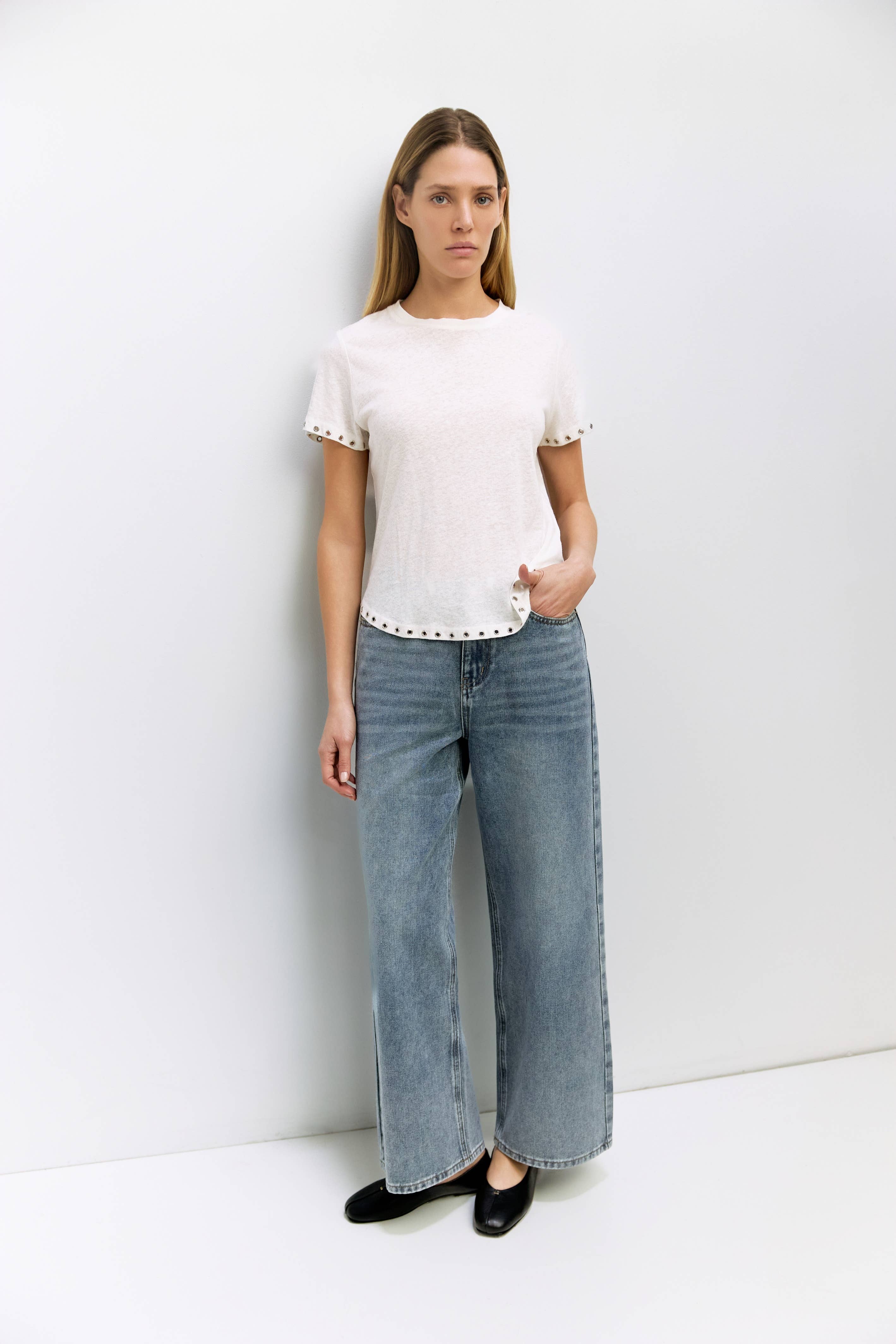The Zoey Rivet Top