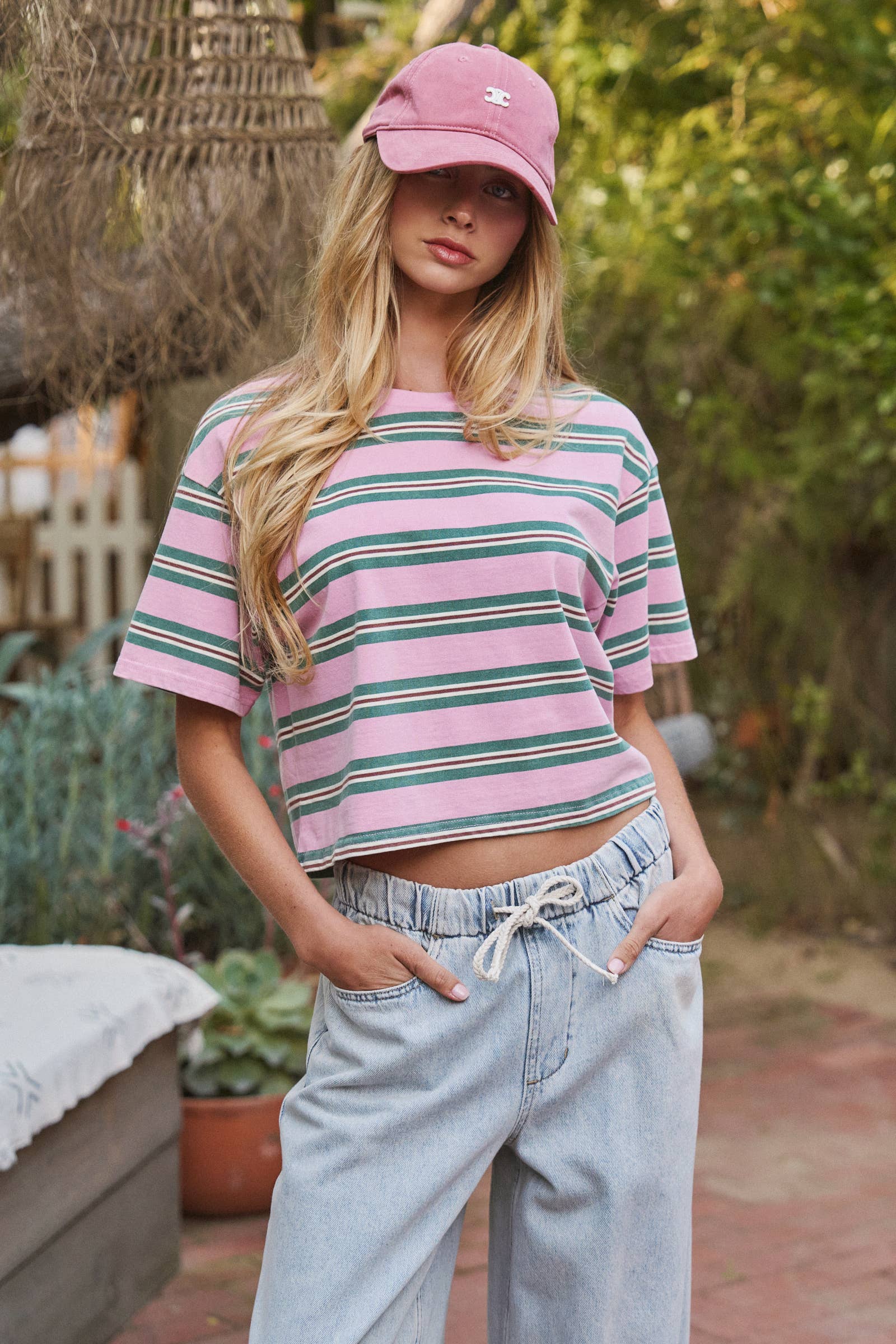 Soquel Vintage Washed Striped Tee