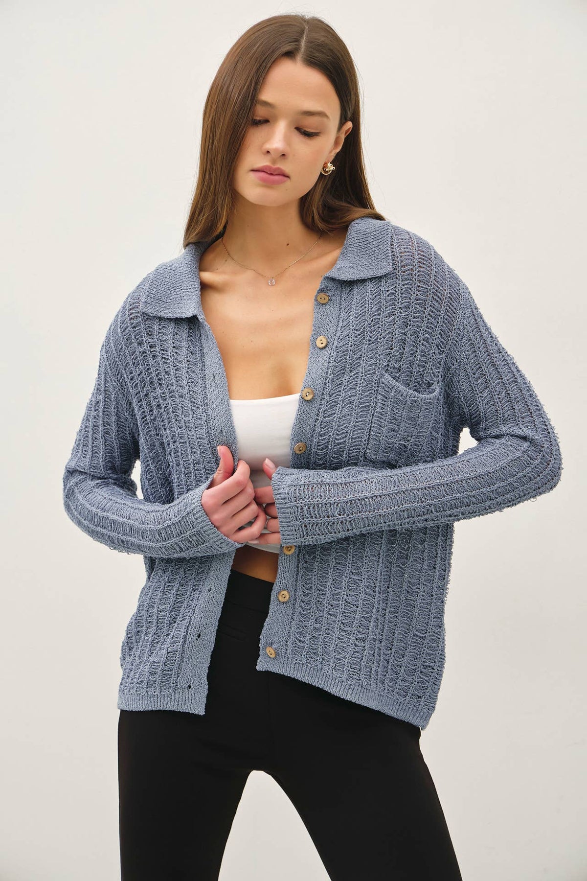 Sea Breeze Textured Knit