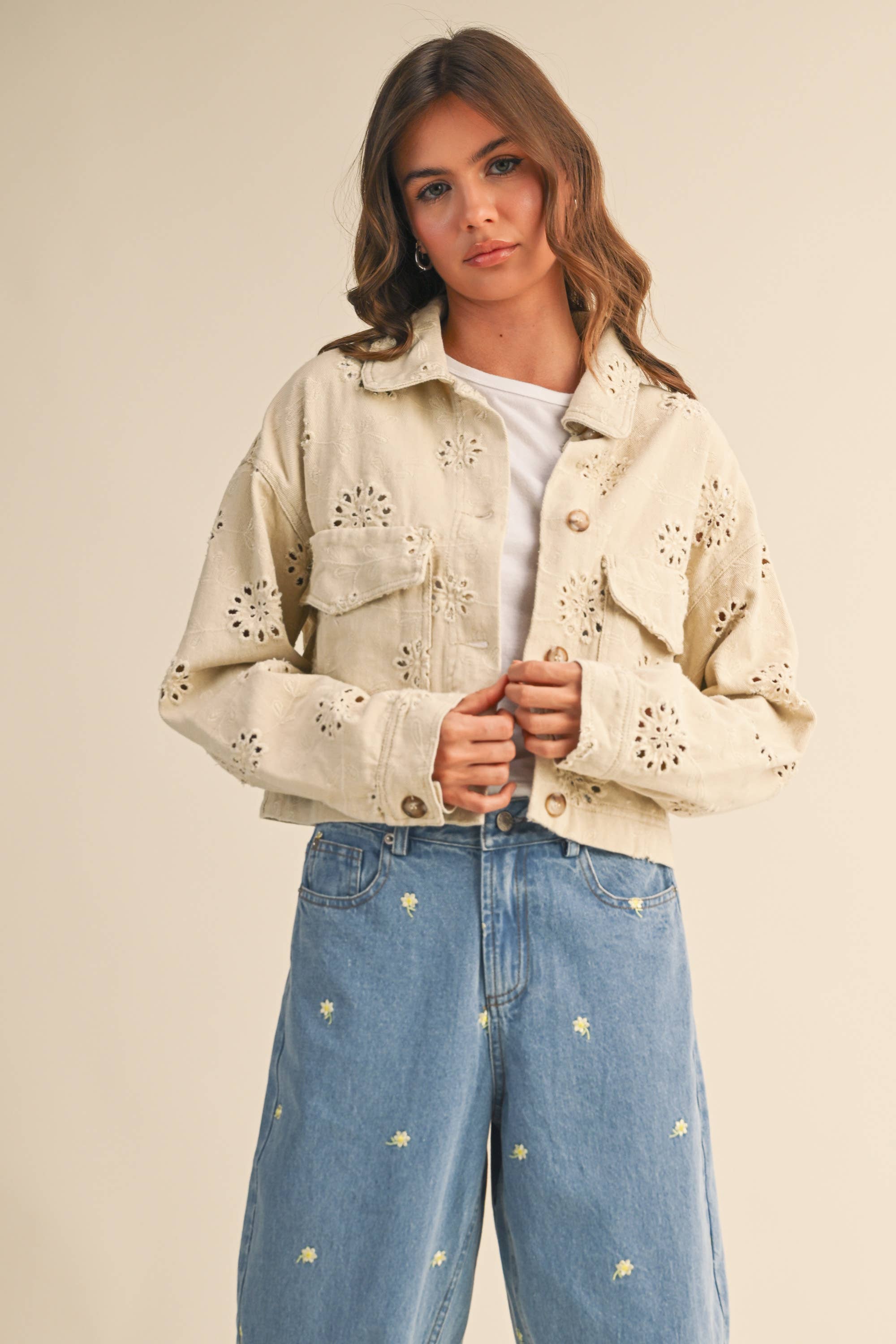 Mira Twill Cropped Jacket