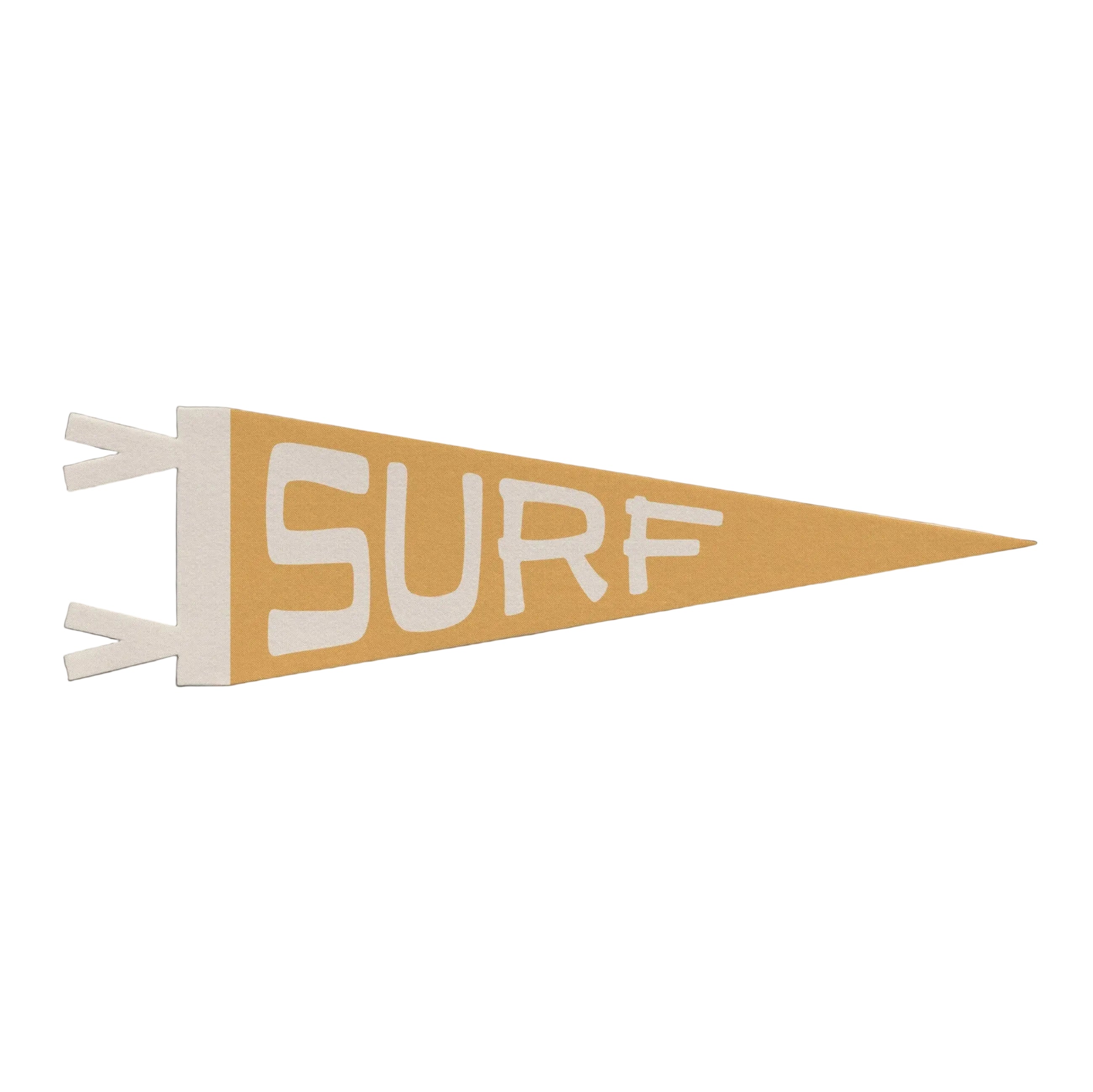yellow flag with surf in cream