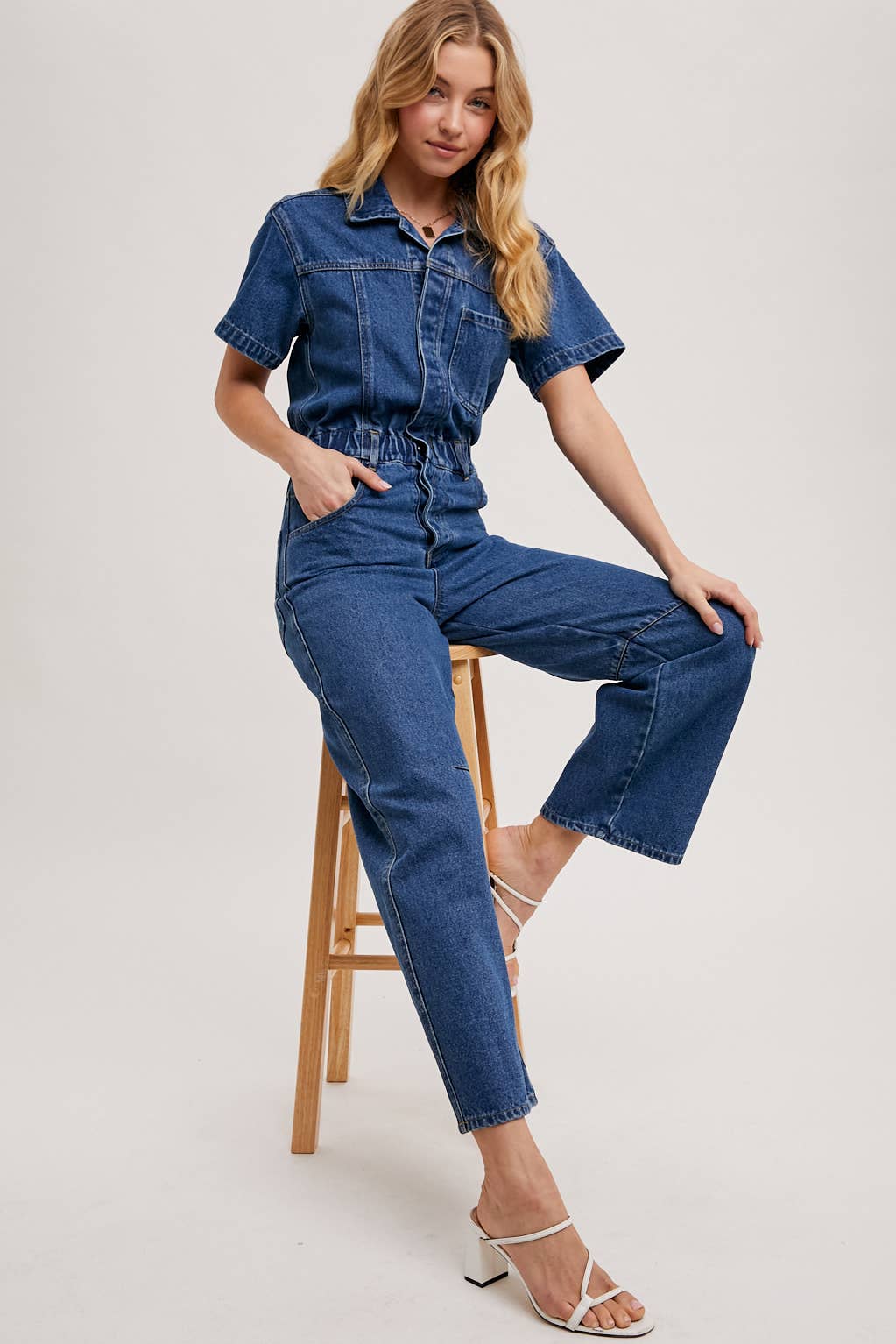 Chelsea Denim Carpenter Jumpsuit / S