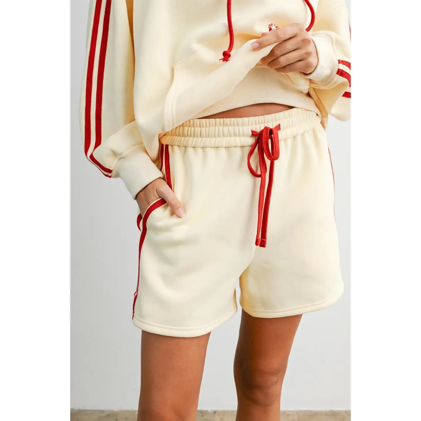 Lakeshore Striped Fleece Short