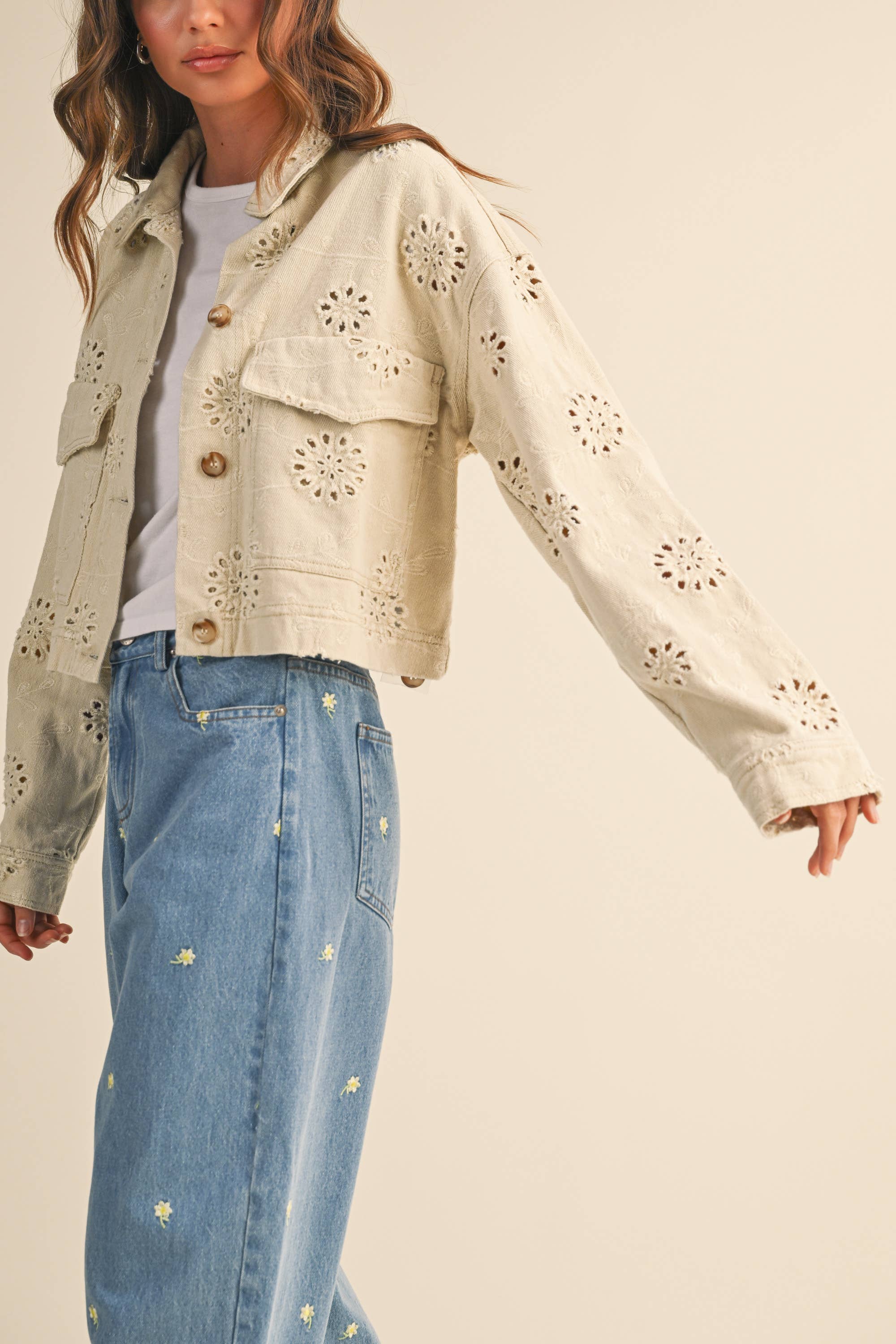 Mira Twill Cropped Jacket