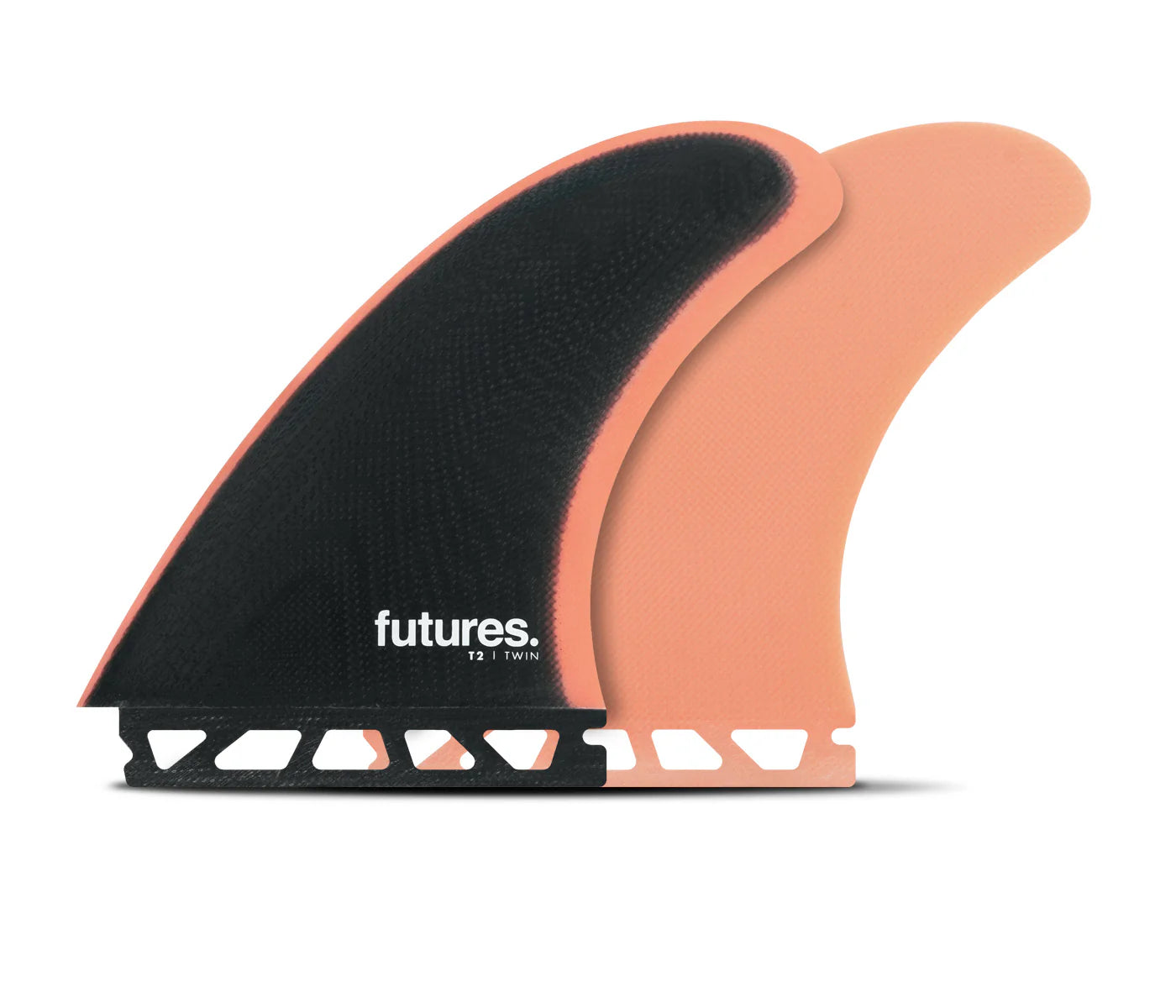 T2 Fiberglass Twin Fin - Indigo/rose