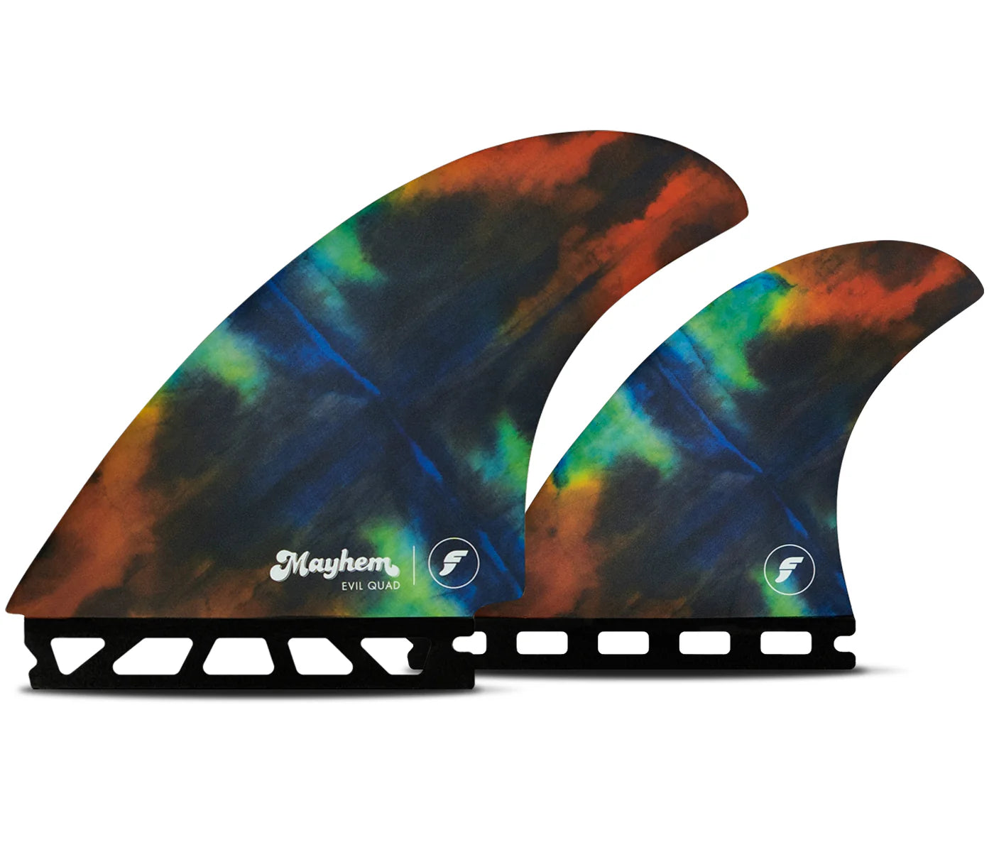 Mayhem Evil Quad Fins - Rainbow