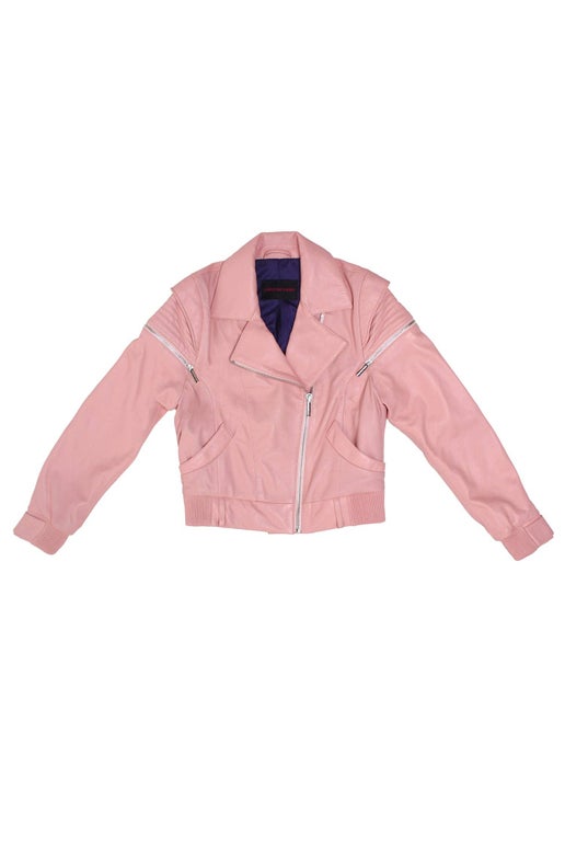 CHRISTINA DIENST RUBY LEATHER JACKET - ROSE