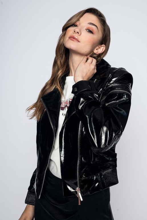 CHRISTINA DIENST LUNA LEATHER JACKET - BLACK