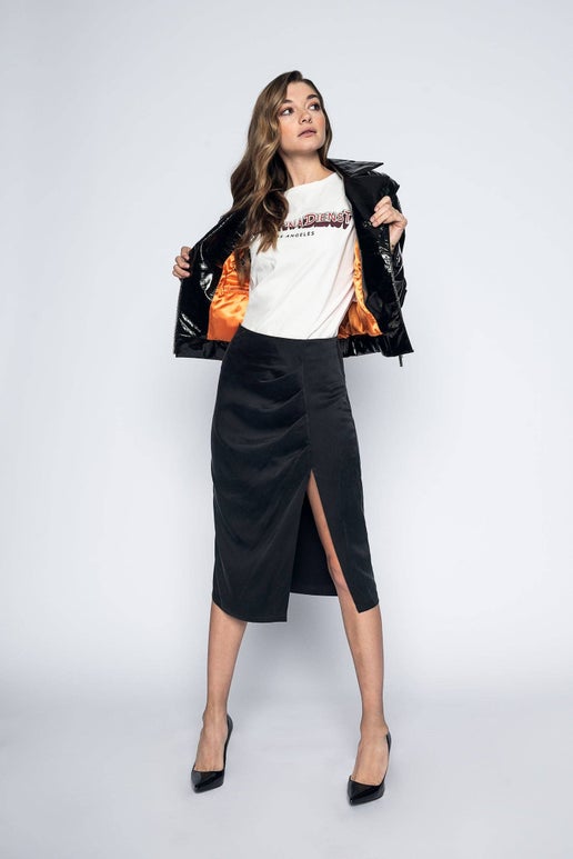 CHRISTINA DIENST LUNA LEATHER JACKET - BLACK