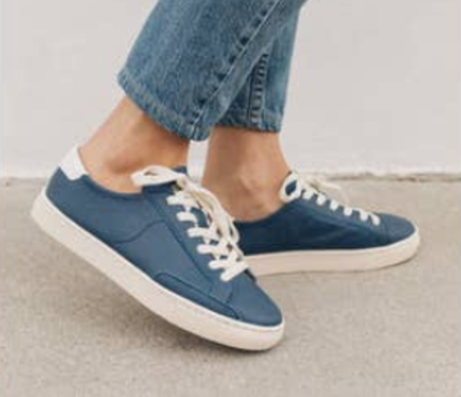 Ibiza Classic Leather Sneaker - Marine Blue