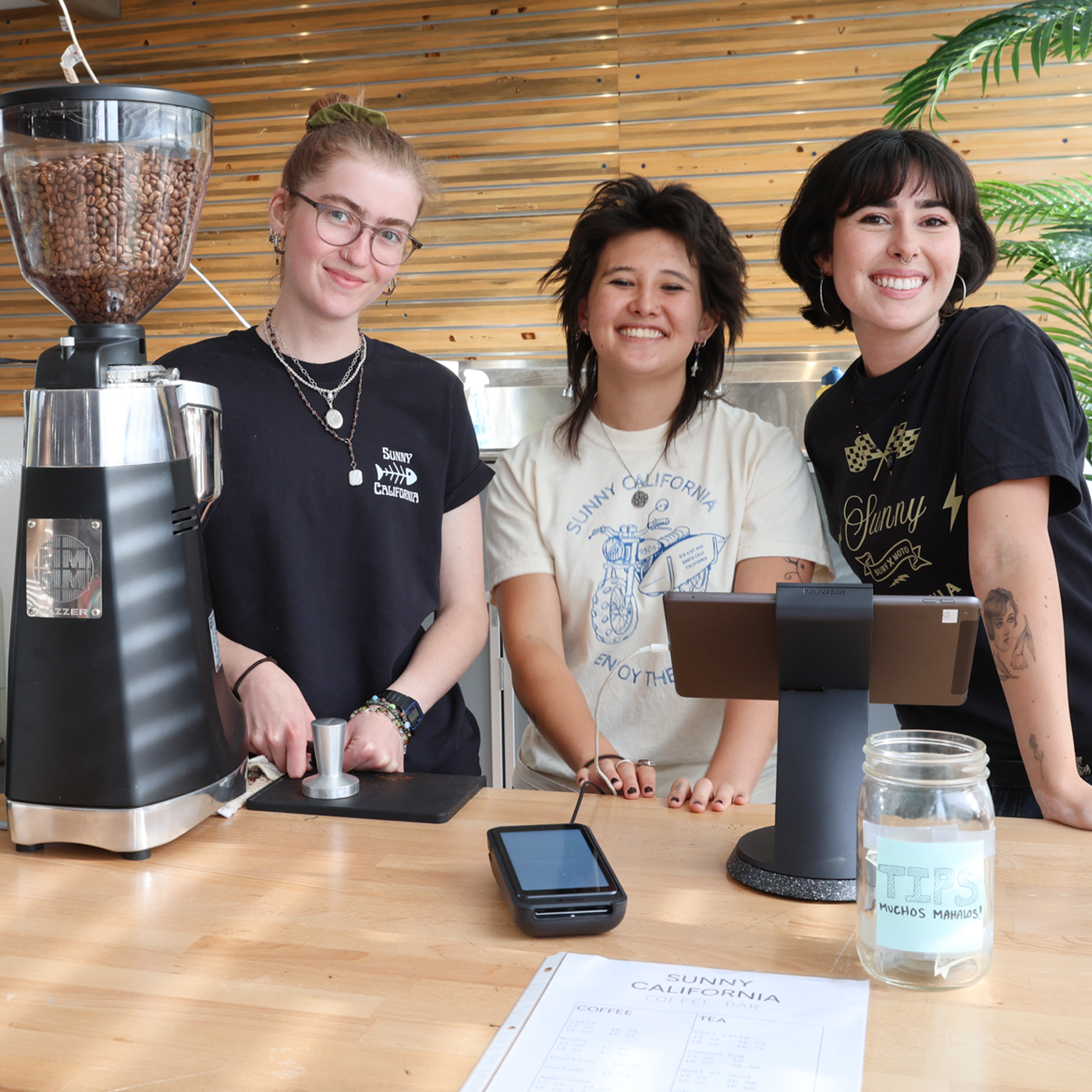 Barrista crew ready to make your coffee