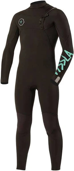 VISSLA 7 SEAS BOYS 4/3 FULL CHEST ZIP - BLK