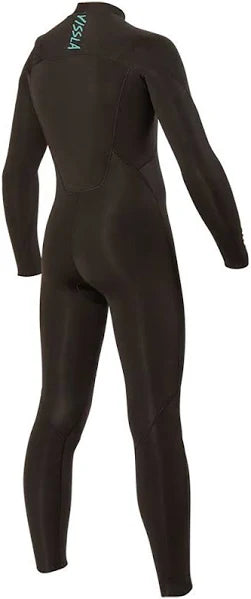 VISSLA 7 SEAS BOYS 4/3 FULL CHEST ZIP - BLK