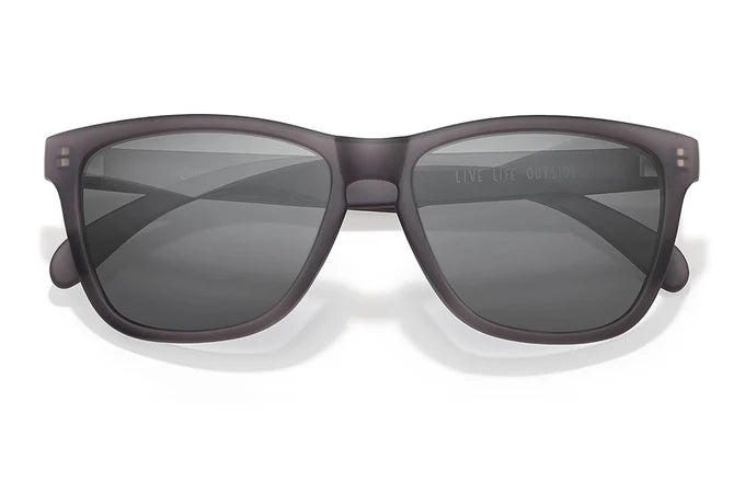 Sunski Headland Polarized Sunglasses in Grey Black