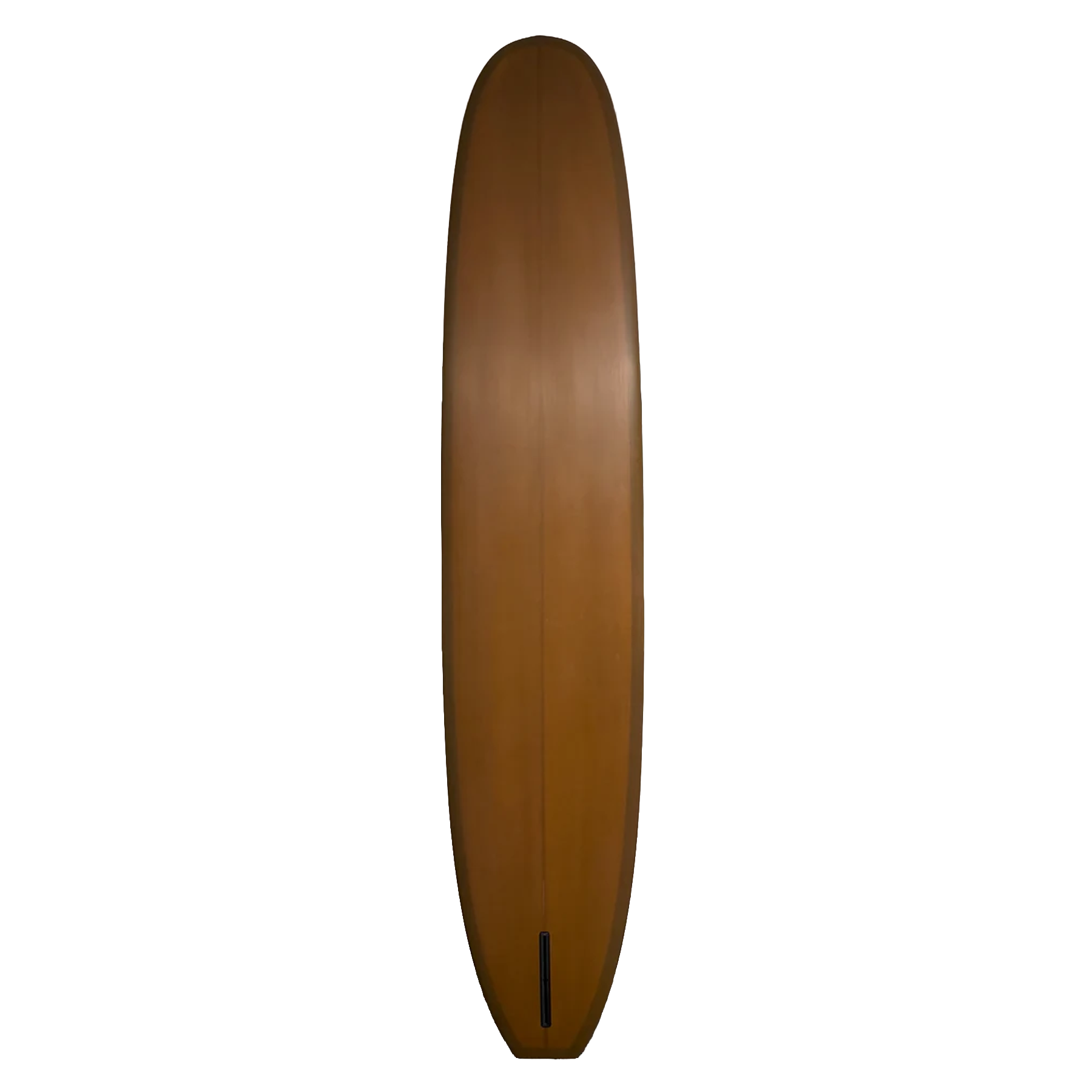 Wooden surfboard on a white background