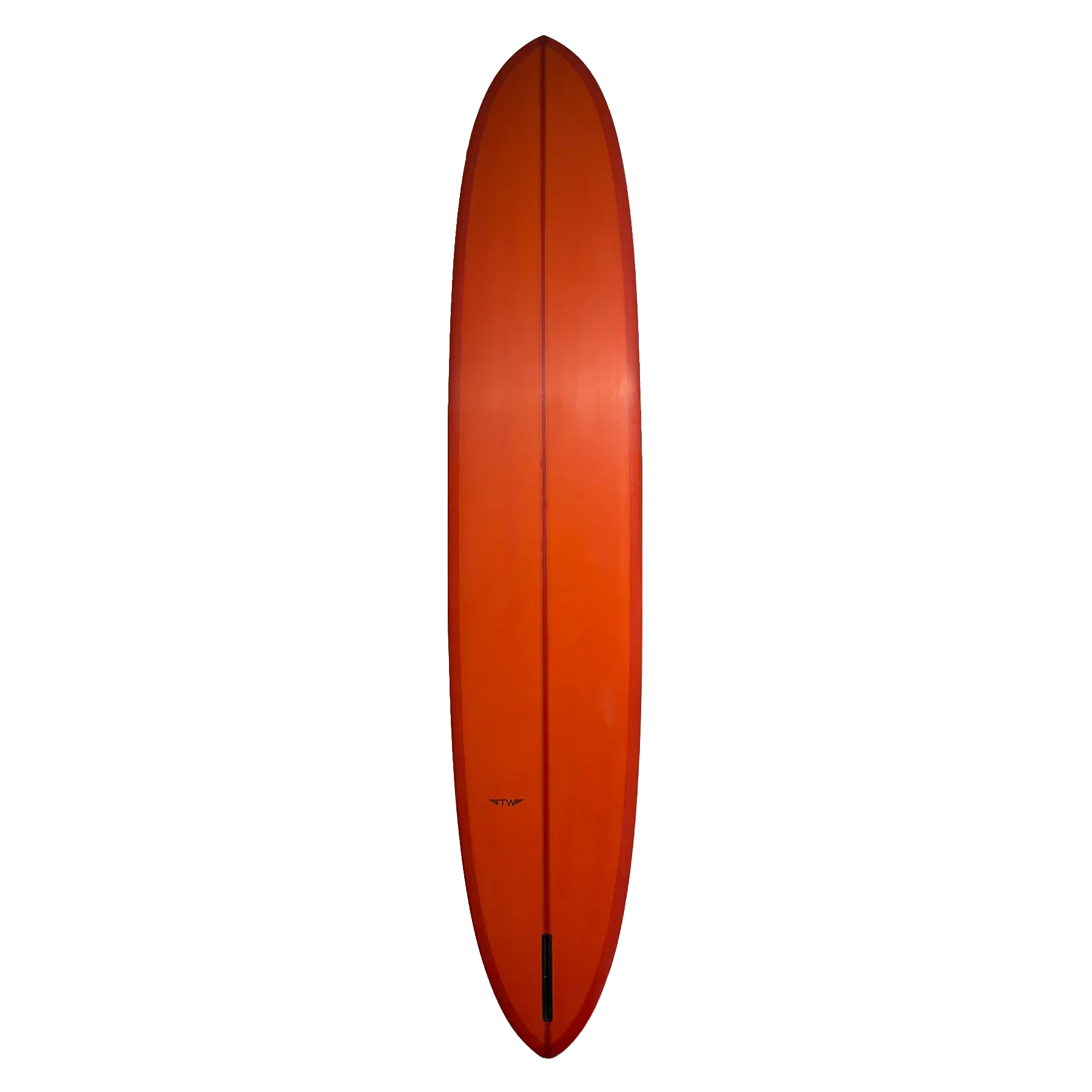 Red surfboard on a white background