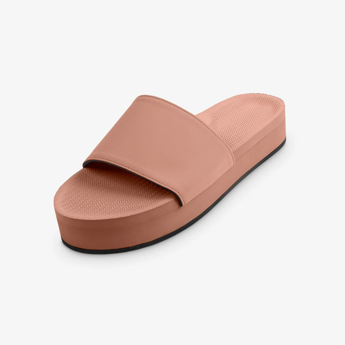 Pink slide sandal on a light gray background